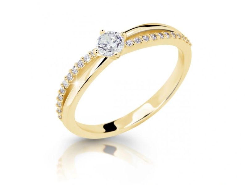 Cutie Diamonds Luxusní prsten ze žlutého zlata s diamanty DZ6728-2837-10-X-1 51 mm