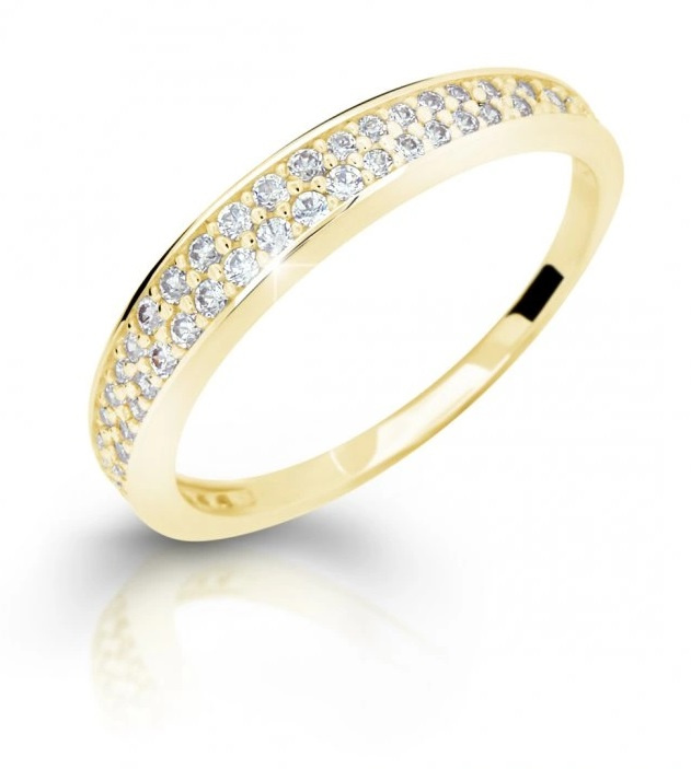 Cutie Diamonds Krásný prsten ze žlutého zlata s diamanty DZ6810-2649-10-X-1 51 mm