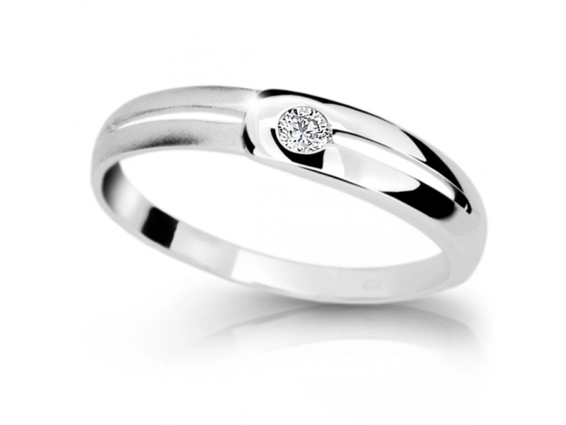 Cutie Diamonds Prsten z bílého zlata s briliantem DZ6874-1049-10-X-2 50 mm