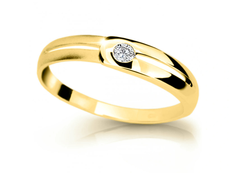 Cutie Diamonds Prsten ze žlutého zlata s briliantem DZ6874-1049-10-X-1 59 mm