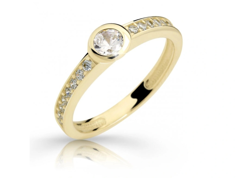 Cutie Diamonds Luxusní zásnubní prsten ze žlutého zlata s diamanty DZ6879-2357-10-X-1 50 mm