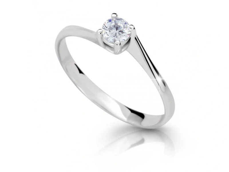 Cutie Diamonds Zásnubní prsten z bílého zlata s diamantem DZ6896-1957-10-X-2 61 mm
