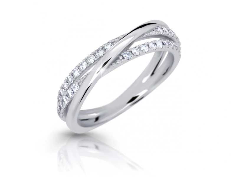 Cutie Diamonds Okouzlující prsten z bílého zlata s diamanty DZ6906-3254-10-X-2 61 mm