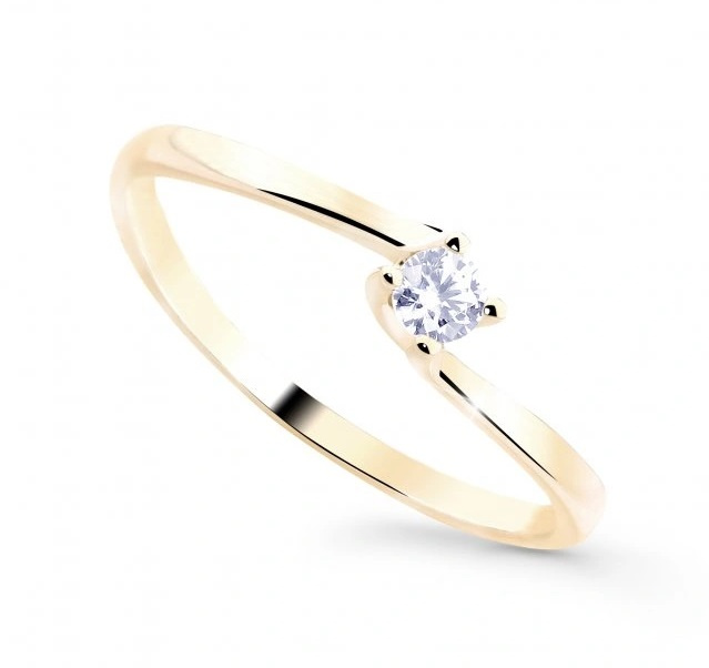 Cutie Diamonds Okouzlující zásnubní prsten ze zlata s diamantem DZ8013-10-X-1 56 mm