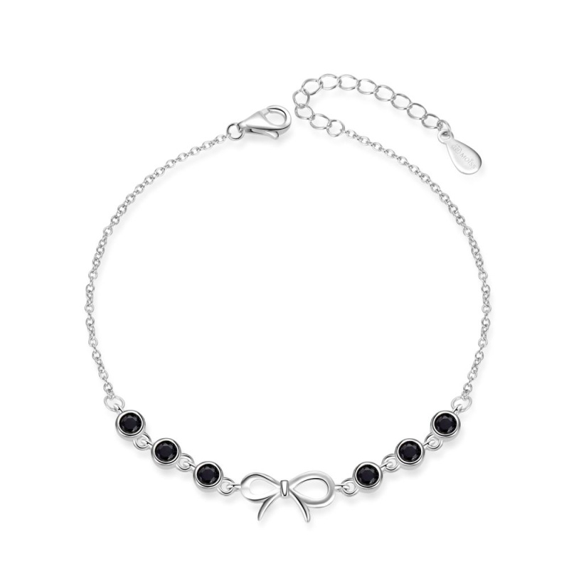 MOISS Elegantní stříbrný náramek s jemnou mašličkou B0000888