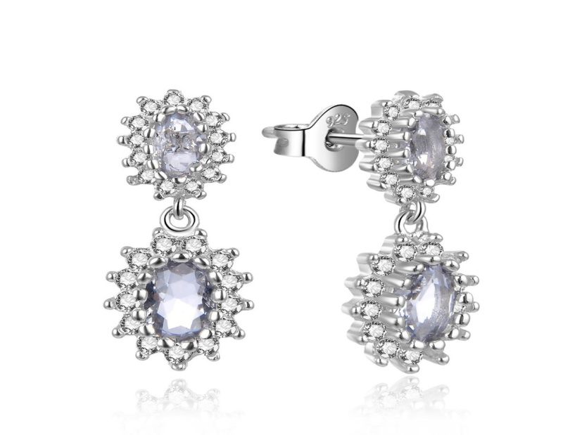 MOISS Slušivé stříbrné náušnice s kubickými zirkony E0003115