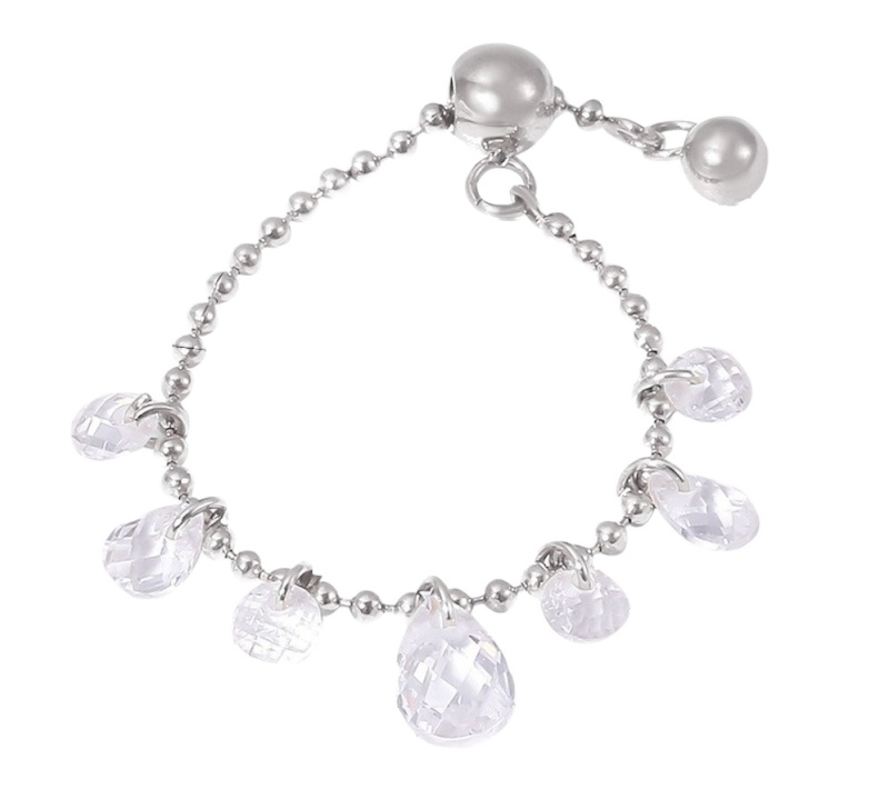 Troli Třpytivý řetízkový prsten z oceli