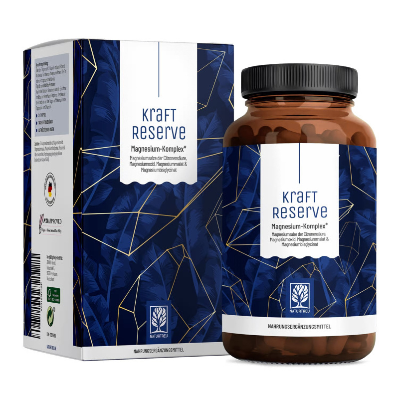 Naturtreu Kraft Reserve Magnesium komplex 180 vegan kapslí