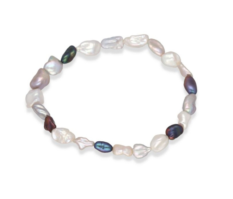 MOISS Krásný perlový náramek PEARLS BP000091