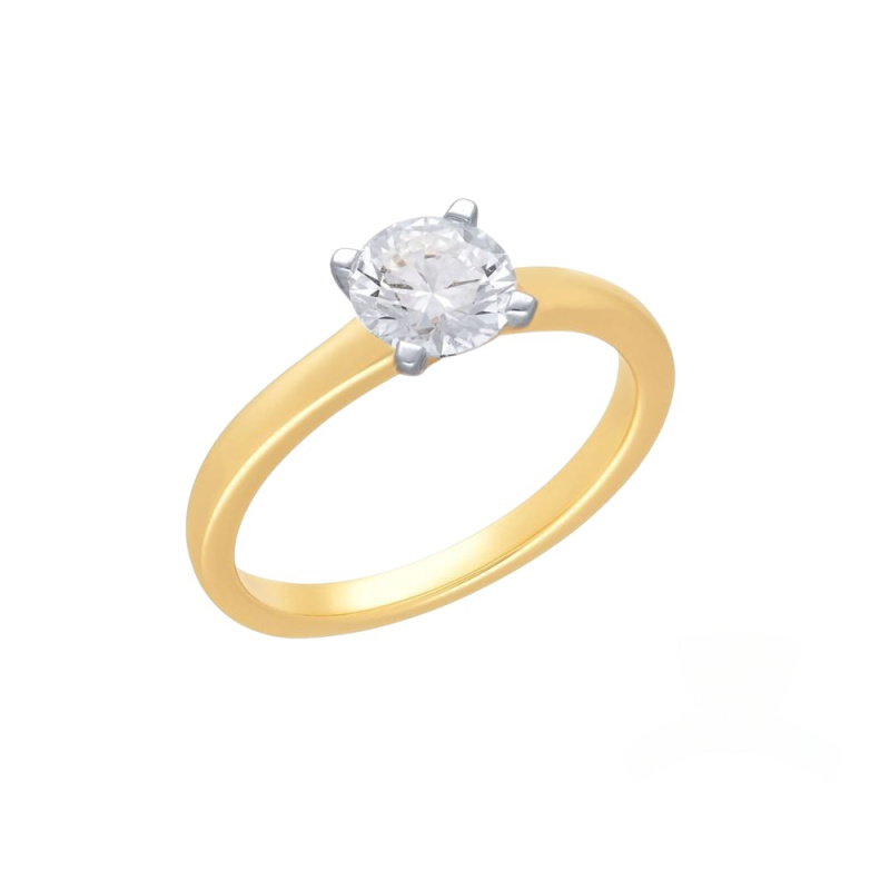 MOISS Luxusní zlatý prsten s laboratorními diamanty RAL00204-P 54 mm