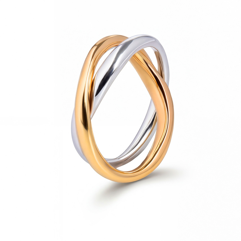 Pandora Módní bicolor prsten Shine Essence 163262C00 47 mm