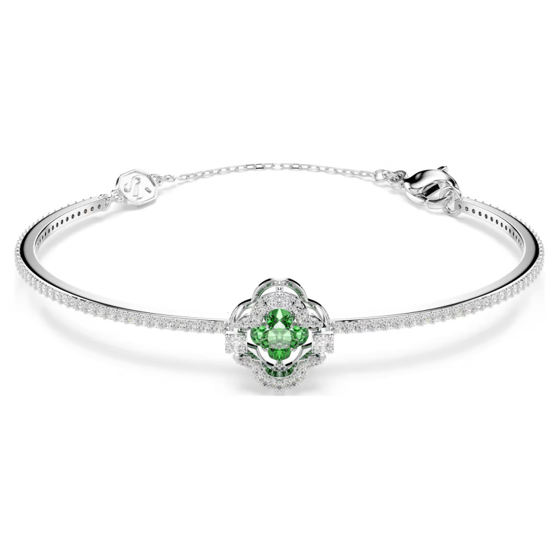 Swarovski Nadčasový pevný náramek s zirkony Una 5757791