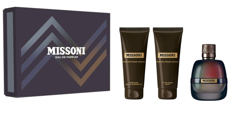 Missoni Missoni Pour Homme - EDP 100 ml + balzám po holení 100 ml + sprchový gel 100 ml