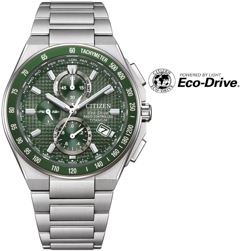 Citizen Sports Eco-Drive Radio Controlled Super Titanium AT8398-53X