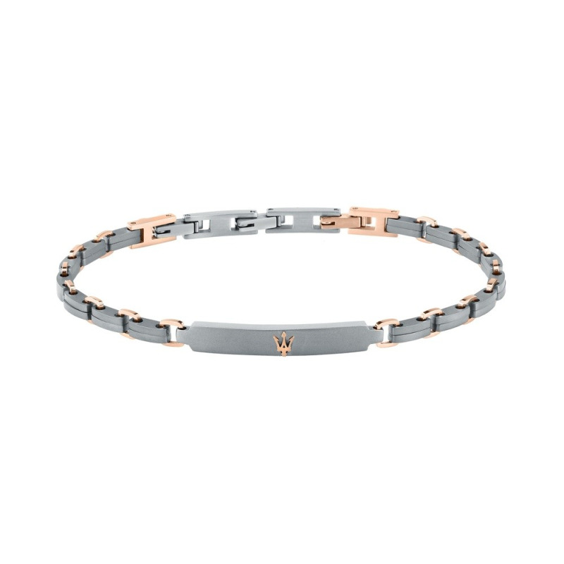 Maserati Pánský bicolor náramek z titanu a oceli Titanium JM426AXF05