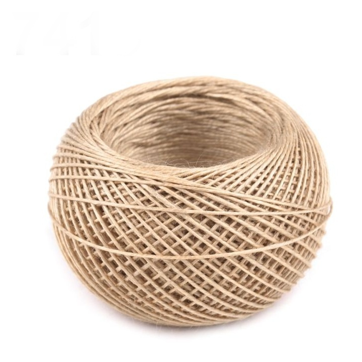 Nit lněná béžová 0,4mm (50m)