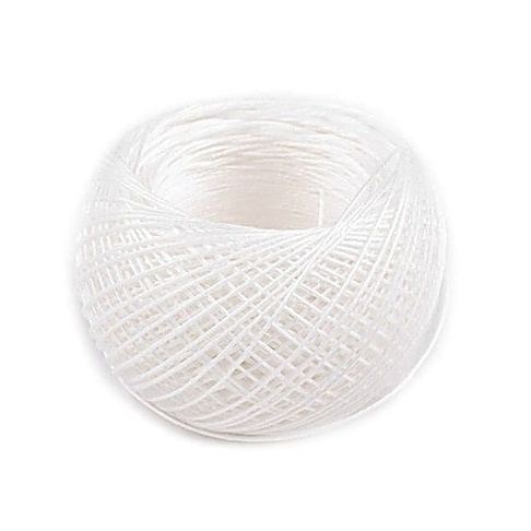 Nit lněná bílá 0,4mm (50m)