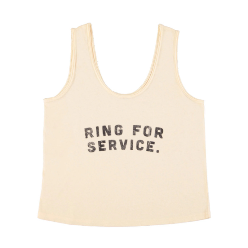 SISTERS DEPARTMENT Dámský top - Ecru / Ring for service Velikost: L