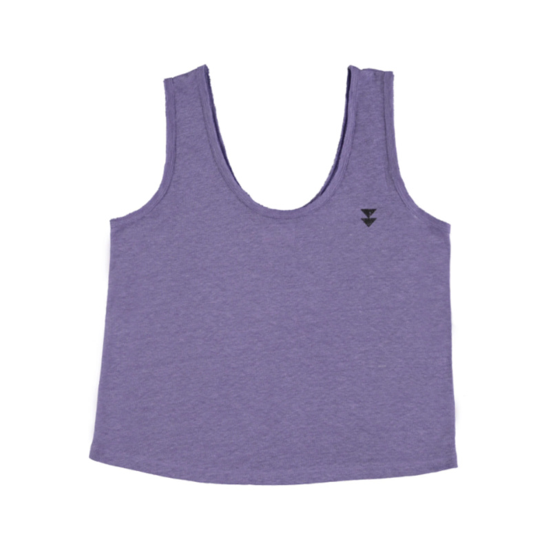 SISTERS DEPARTMENT Dámský top - Purple linen Velikost: L