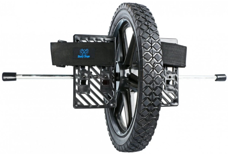 SharpShape Posilovací kolečko ULTRA WHEEL černé