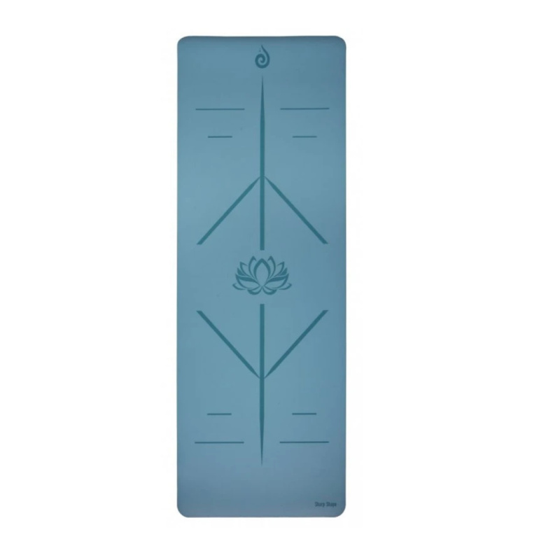 SharpShape Podložka na jógu PU SHANTI modrá