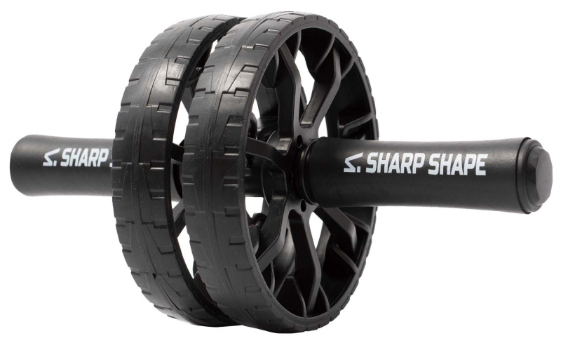 SharpShape Posilovací kolečko DUAL WHEEL černé