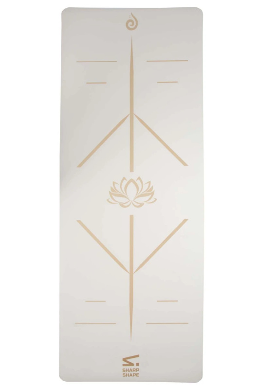 SharpShape Podložka na jógu PU SHANTI bílá
