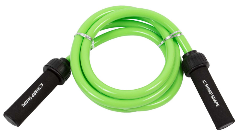 SharpShape Zátěžové švihadlo 1000 g zelené