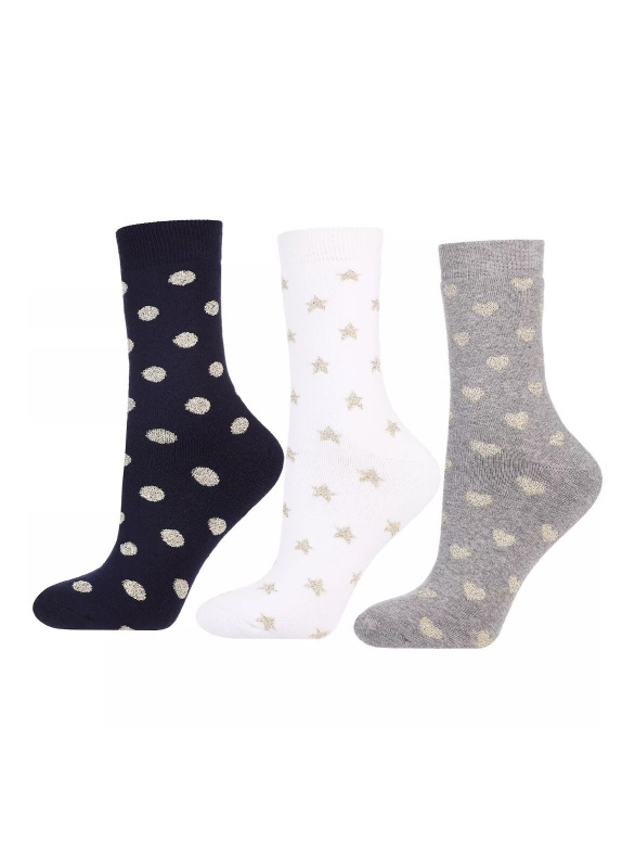 Ponožky Moraj CSL300-344 Lurex směs barev 35-38