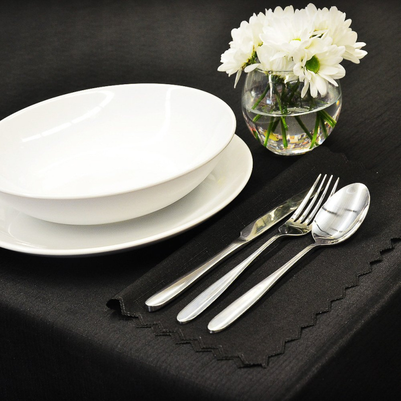 Olzatex Nešpinivý / teflonový látkový ubrus UNI 3963 ČERNÁ, průměr 120cm (kruh)