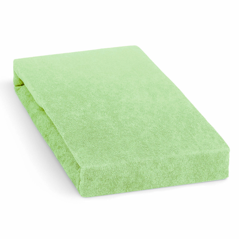 Polášek froté prostěradlo 160x200cm, světle zelené