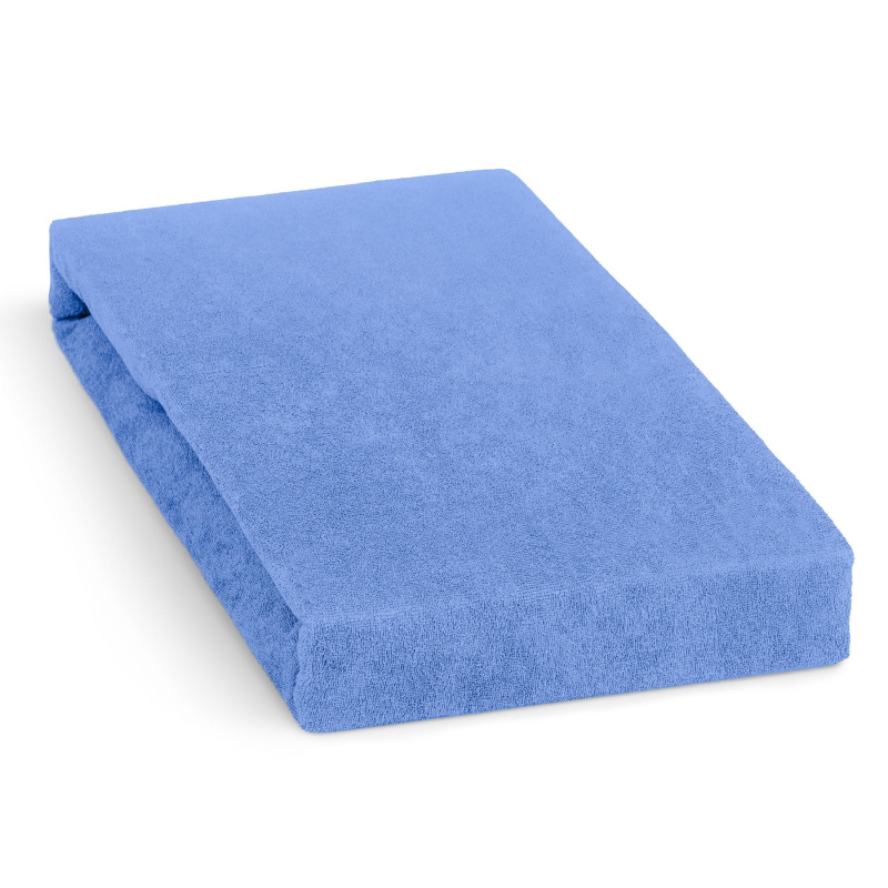 Polášek froté prostěradlo 120x200cm, nebesky modré