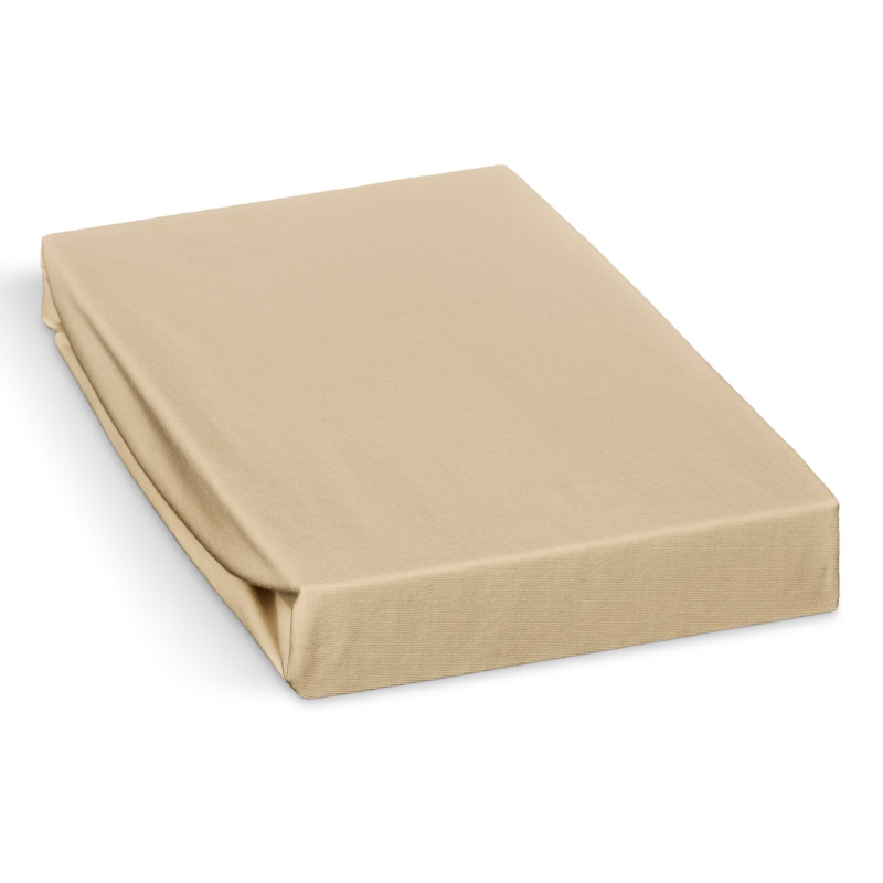 Polášek jersey prostěradlo 60x120cm, světle béžové