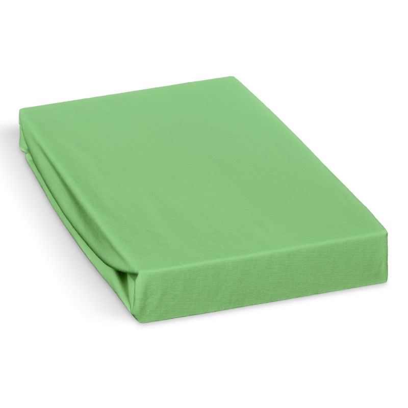 Polášek jersey prostěradlo 160x200cm, světle zelené