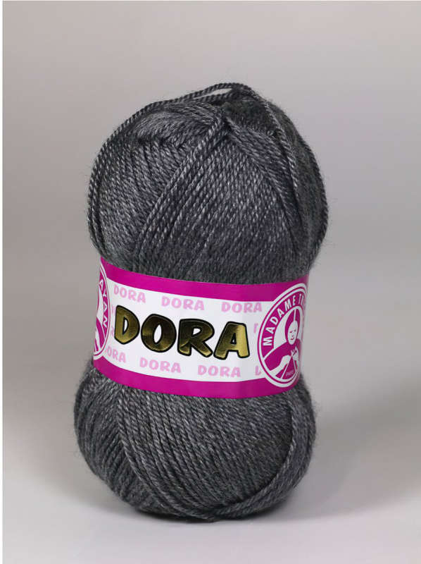 Pletací příze Madame Tricote paris DORA 009 tmavě šedá, klasická, 100g/250m