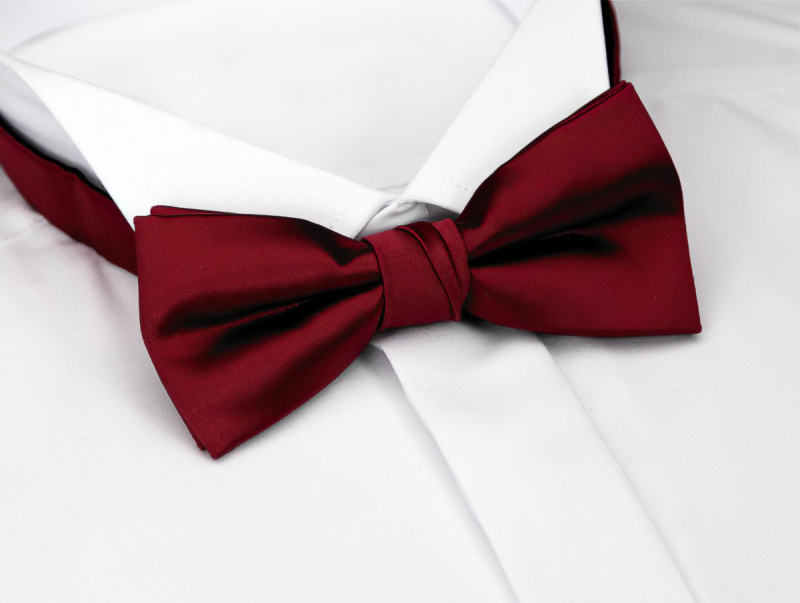 AMJ Motýlek pánský vínový MP004