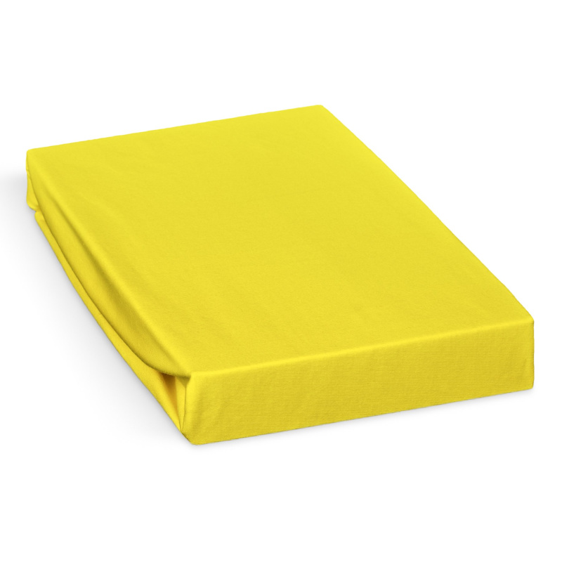 Polášek jersey prostěradlo 70x160cm, žluté