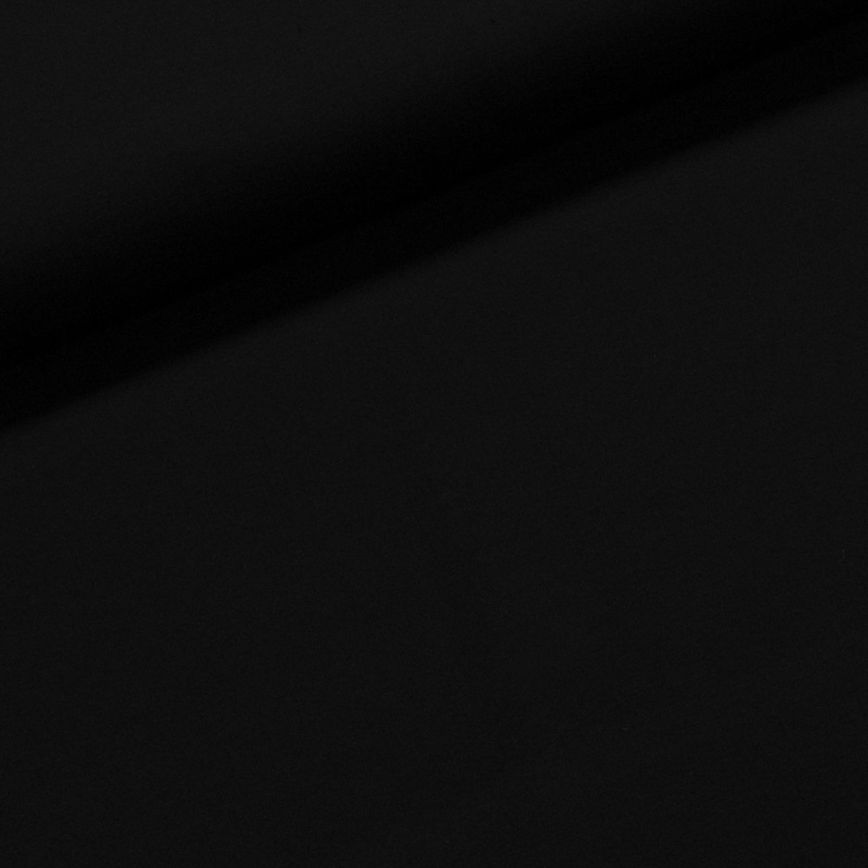 Bavlněný úplet TEPLÁKOVINA 81982197 UNI jednobarevný černý, š.180cm  (látka v metráži)