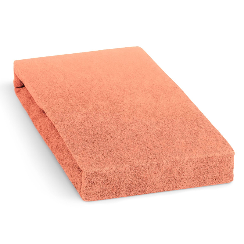 Polášek froté prostěradlo 80x160cm, lososové