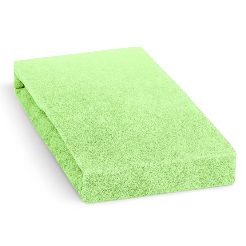 Polášek froté prostěradlo 80x160cm, světle žluto-zelené
