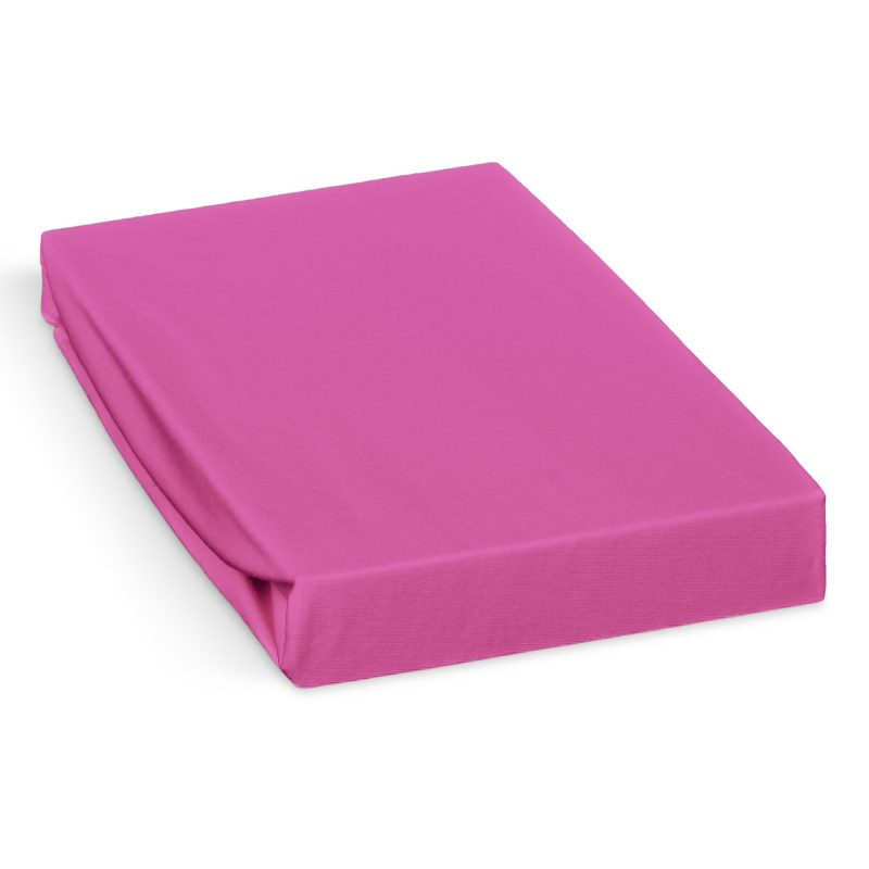 Polášek jersey prostěradlo 80x160cm, tmavě růžové