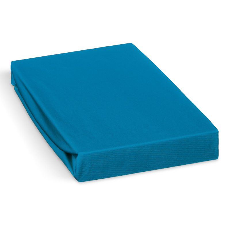 Polášek jersey prostěradlo 80x160cm, tyrkysově modré