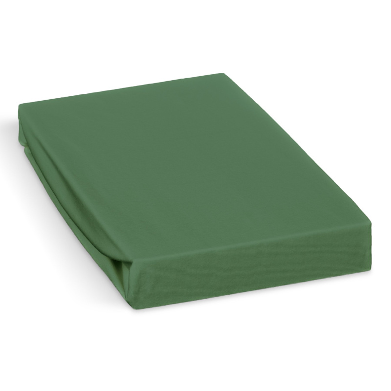 Polášek jersey prostěradlo 80x160cm, šedo-zelené