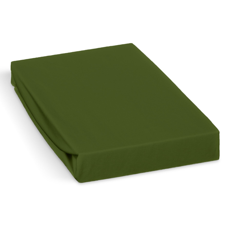 Polášek jersey prostěradlo 80x160cm, tmavě zelené