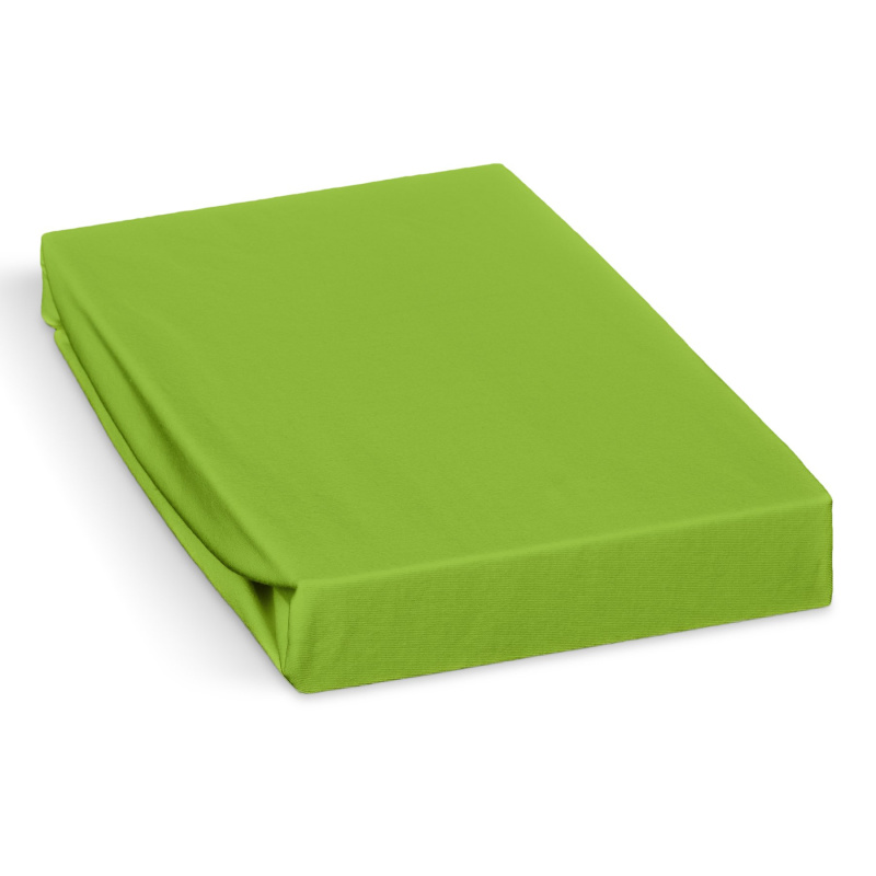 Polášek jersey prostěradlo 60x120cm, světle žluto-zelené