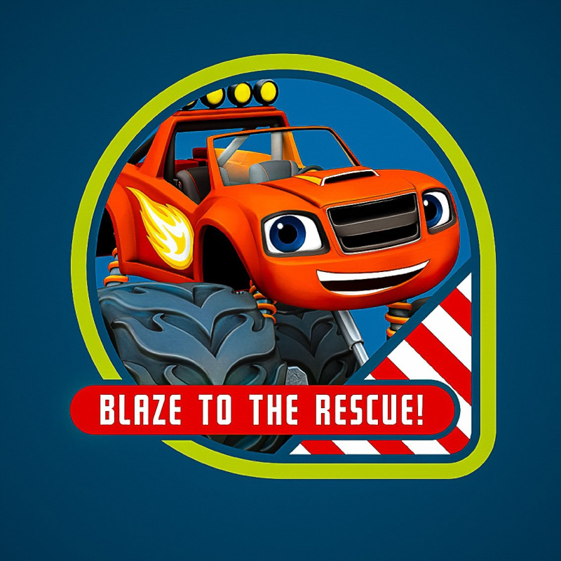 Carbotex Magický dětský froté ručník PLAMÍNEK A ČTYŘKOLÁCI MONSTER TRUCK (BLAZE), tmavě modrý, 30x30cm