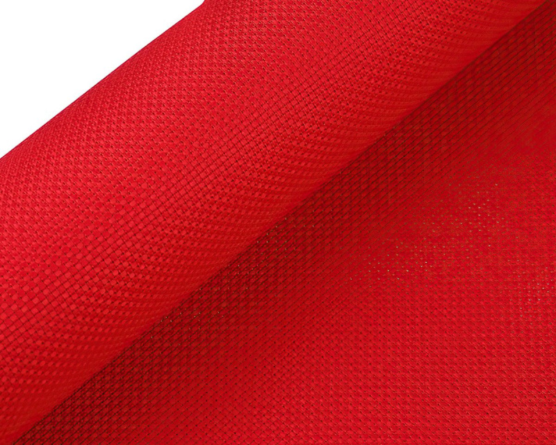 Stoklasa Vyšívací látka KANAVA 5 jednobarevná červená 380634/5, š.50cm (látka v metráži)