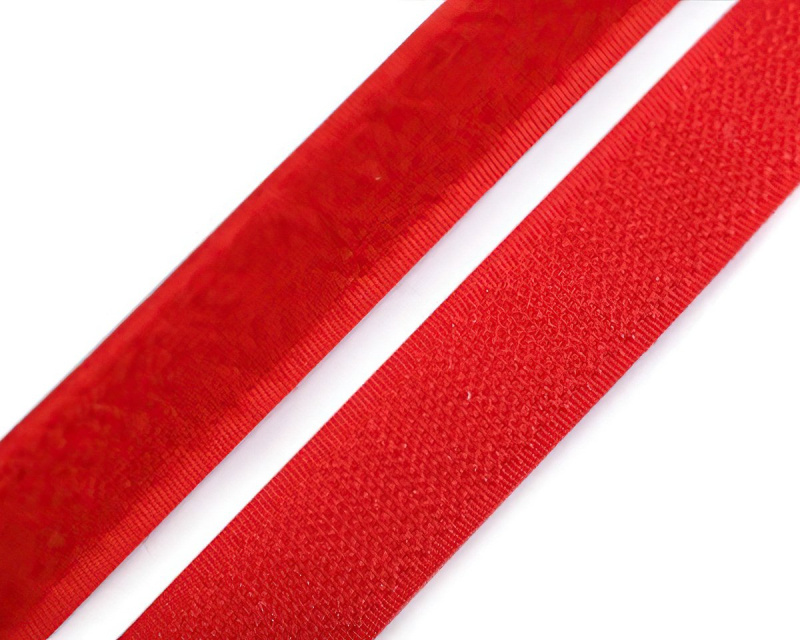 Stoklasa Suchý zip háček + plyš 740843/820 červený, šířka 2cm (v metráži)
