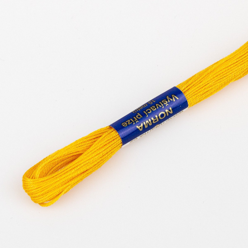 Niťárna Vyšívací příze NORMA / BAVLNKA 1282 pomerančová oranžová, jednobarevná, 1,5g/15m