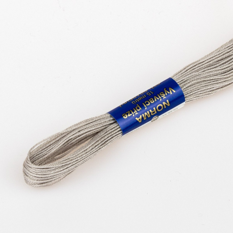 Niťárna Vyšívací příze NORMA / BAVLNKA 7412 tmavě béžová, jednobarevná, 1,5g/15m